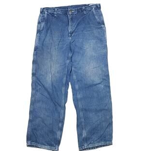 Carhartt Men’s Dungaree Fit 382-83 RN 51374 Work Wear Carpenter Jeans 34x30